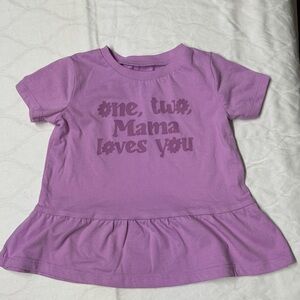 Okie Dokie Lavender Graphic Tee 18 mos